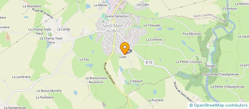 localisation de l'entreprise GAUDIN CREATION à MORTAGNE-SUR-SEVRE