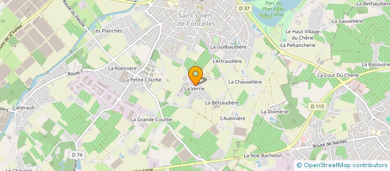 localisation de l'entreprise GAUDIN EMERIC à LANDREAU (LE)