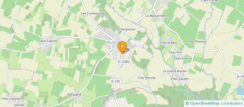 localisation de l'entreprise GAUDIN ET FILS à AUJAC