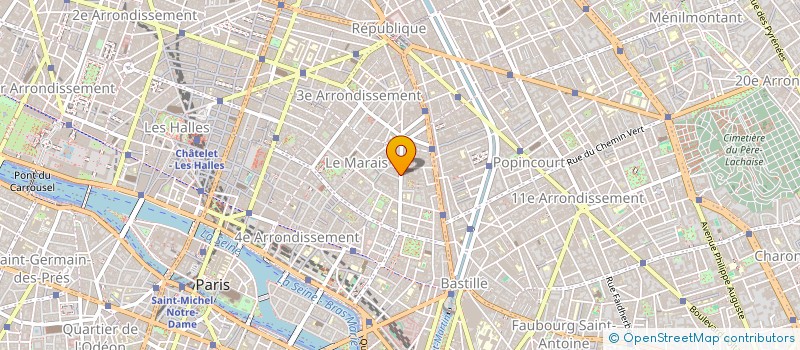 localisation de l'entreprise GAUDIN                        FRANC  PARIS