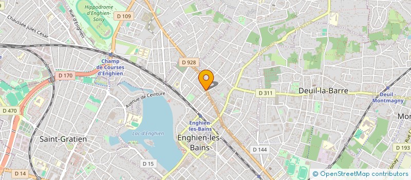 localisation de l'entreprise GAUDIN GUYLENE à ENGHIEN LES BAINS
