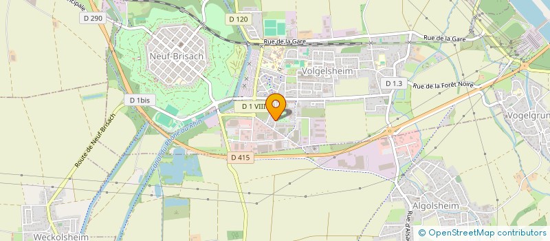 localisation de l'entreprise GAUDIN MICKAEL ET JACKY  VOLGELSHEIM