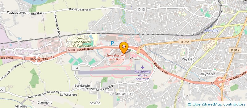 localisation de l'entreprise GAUDIN MUSIQUE SERVICES à LE SEQUESTRE
