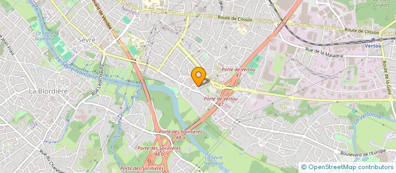 localisation de l'entreprise GAUDIN PEDRONO  VERTOU