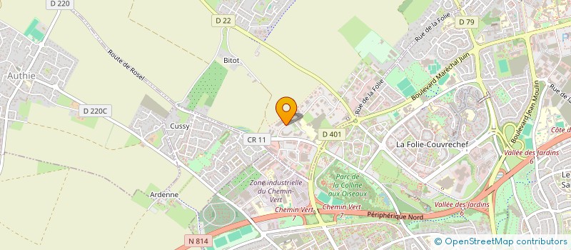 localisation de l'entreprise GAUDIN RAICHE  SAINT-CONTEST