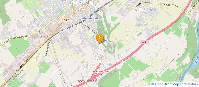 localisation de l'entreprise GAUDIN RENOV à SAINT-MARCELLIN