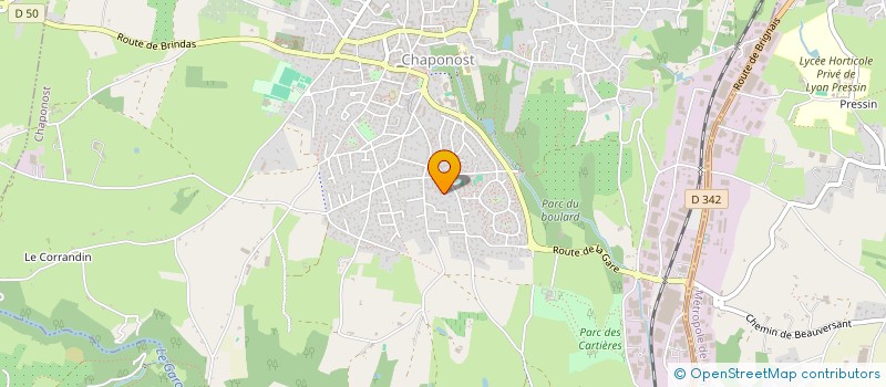 localisation de l'entreprise GAUDINETO  CHAPONOST