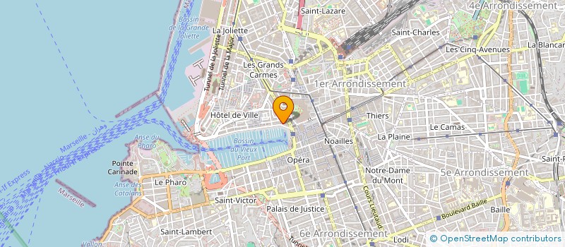 localisation de l'entreprise GAUDINO GUIBERT à MARSEILLE