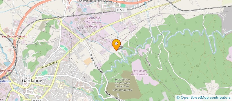 localisation de l'entreprise GAUDIUM & PECUNIA à GARDANNE