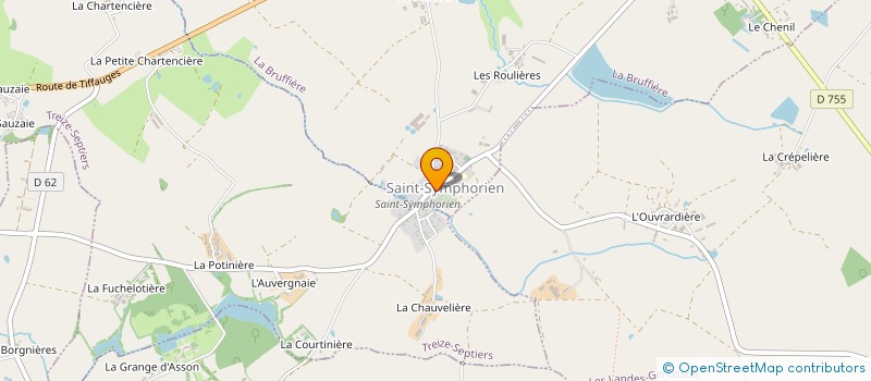 localisation de l'entreprise GAUDMOREL  LA BRUFFIERE