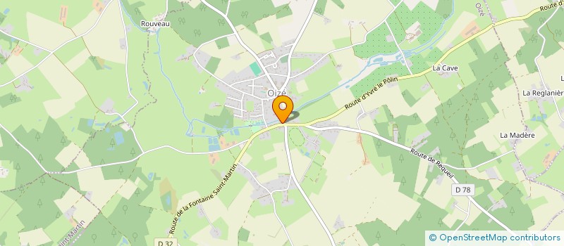 localisation de l'entreprise GAUDREE  OIZE