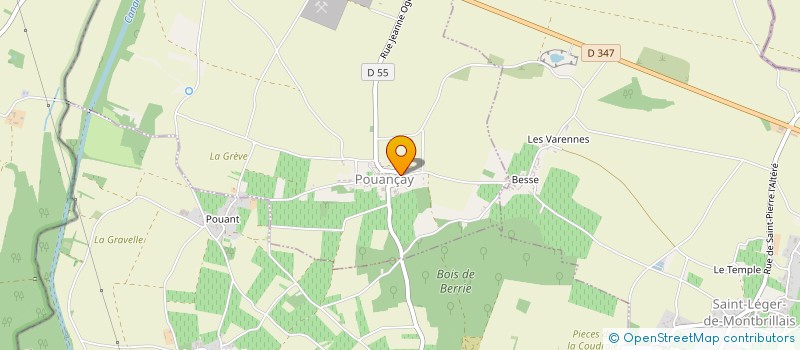 localisation de l'entreprise GAUDREE ET FILS  POUANCAY