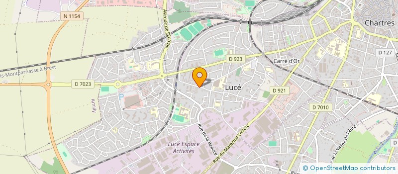 localisation de l'entreprise GAUDRON PAYSAGE à LUCE
