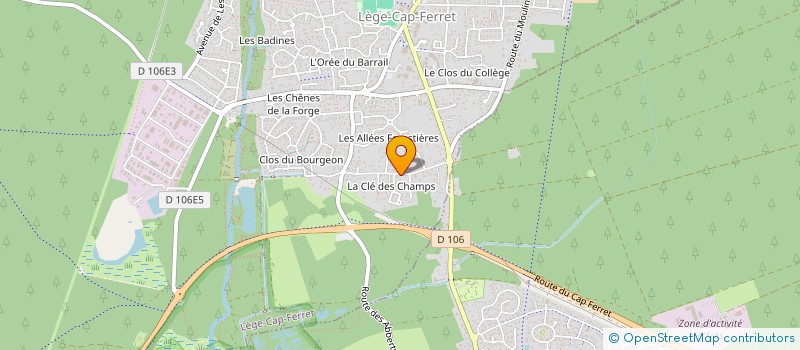 localisation de l'entreprise GAUDY à LEGE-CAP-FERRET