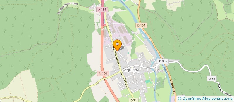 localisation de l'entreprise GAUDY & CO  ACQUIGNY