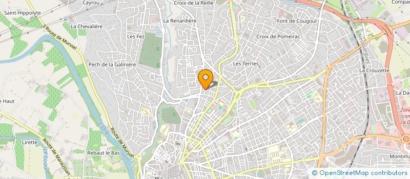 localisation de l'entreprise GAUF INVEST à BEZIERS