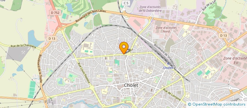 localisation de l'entreprise GAUFFRETEAU-SAUTEJEAU à CHOLET