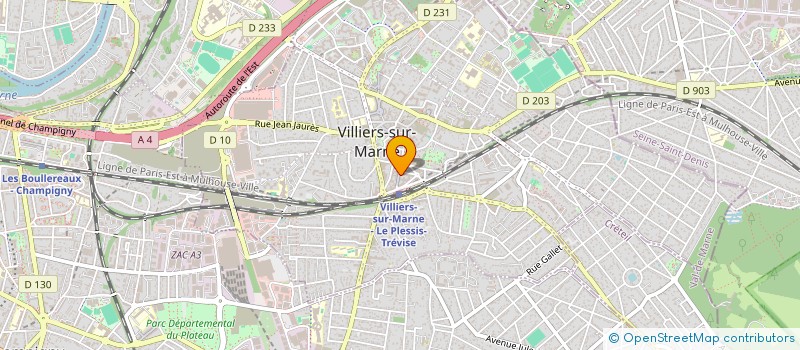 localisation de l'entreprise GAUFRES BELGES  VILLIERS-SUR-MARNE