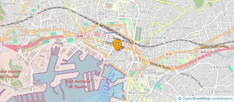 localisation de l'entreprise GAUFRES ET DELICES  TOULON