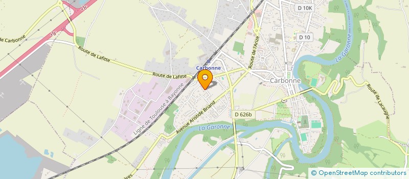 localisation de l'entreprise GAUFRETEAU à CARBONNE