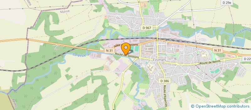 localisation de l'entreprise GAUFREY à FISMES