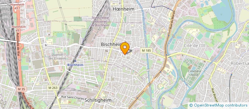 localisation de l'entreprise GAUGAIN PEINTURE  HNHEIM