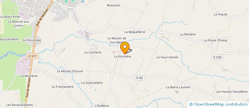 localisation de l'entreprise GAUGELINE  SOURDEVAL