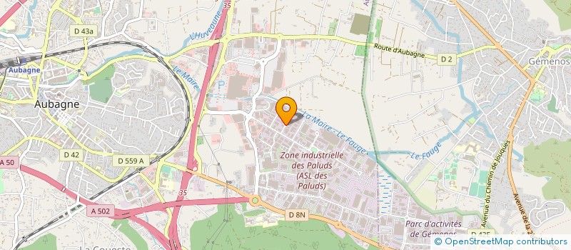 localisation de l'entreprise GAUGES BOURDON FRANCE à AUBAGNE