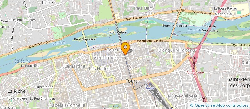 localisation de l'entreprise GAUGRY GILLES à TOURS