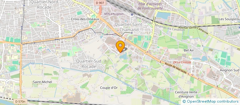 localisation de l'entreprise GAUJARD TECHNOLOGIE SCOP à AVIGNON