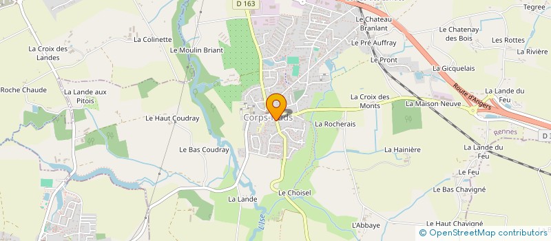 localisation de l'entreprise GAULDING à CORPS-NUDS