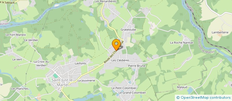 localisation de l'entreprise GAULEN à SAINT-JUST-LE-MARTEL