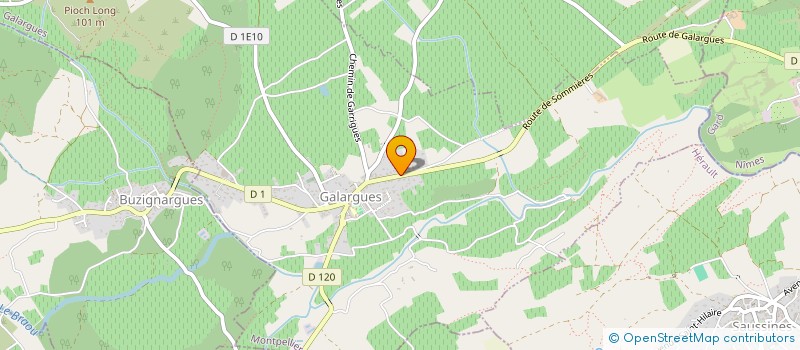 localisation de l'entreprise GAULEO  GALARGUES