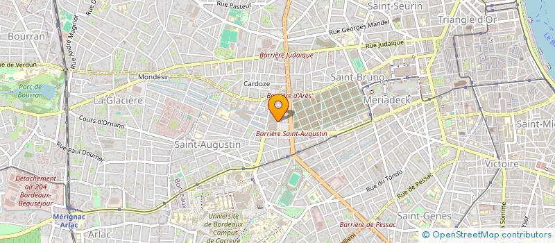 localisation de l'entreprise GAULLE T.B.C.  BORDEAUX