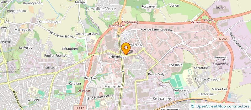 localisation de l'entreprise GAULT DIFFUSION à BREST