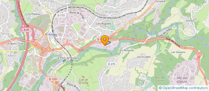 localisation de l'entreprise GAULTHIER SANITAIRE à ANNECY