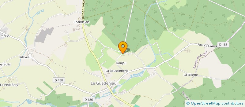 localisation de l'entreprise GAULTIER à BAUGE-EN-ANJOU