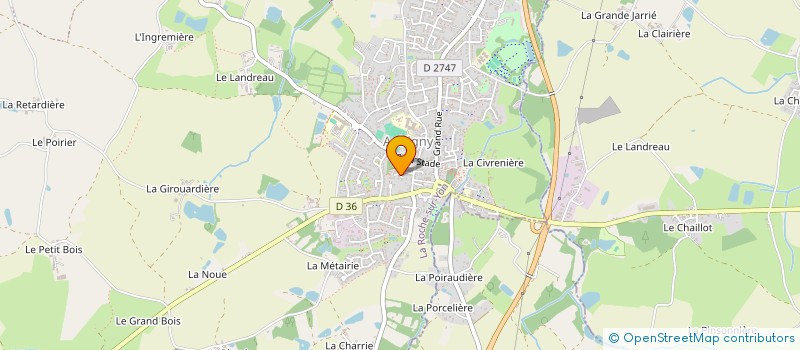 localisation de l'entreprise GAULTIER BATIMENT à AUBIGNY-LES CLOUZEAUX