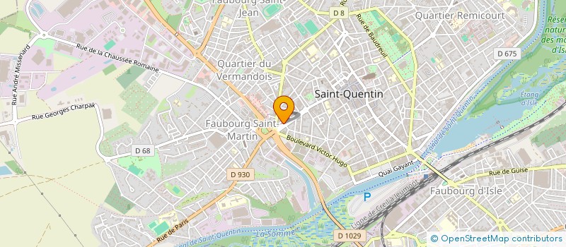 localisation de l'entreprise GAULUPEAU ELECTRICITE à SAINT-QUENTIN