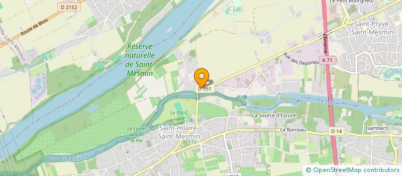 localisation de l'entreprise GAUMA à SAINT-HILAIRE-SAINT-MESMIN