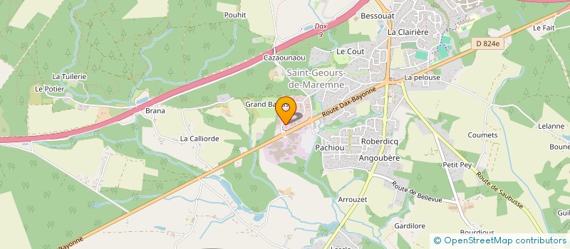 localisation de l'entreprise GAUMA  SAINT-GEOURS-DE-MAREMNE