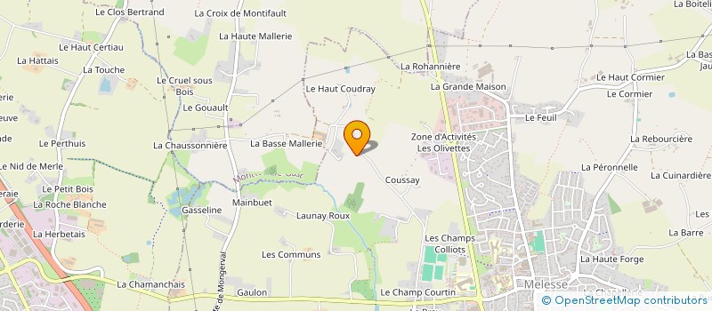 localisation de l'entreprise GAUMAC  MELESSE