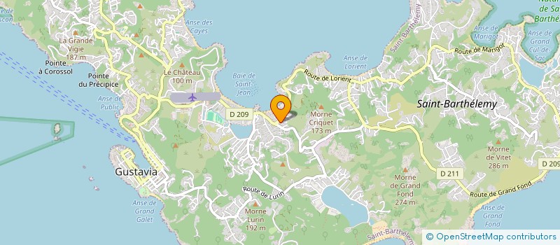 localisation de l'entreprise GAUMADEN à SAINT BARTHELEMY