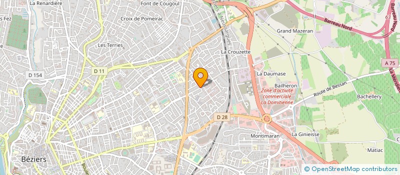 localisation de l'entreprise GAUMAR à BEZIERS
