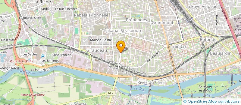 localisation de l'entreprise GAUME ASSOCIES  TOURS