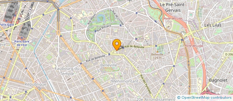 localisation de l'entreprise GAUMODE  PARIS