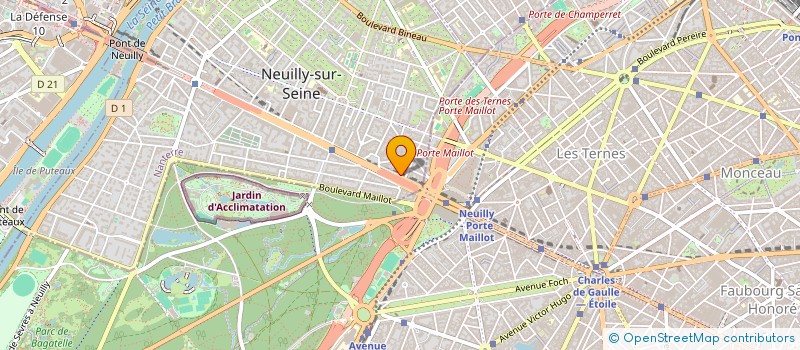 localisation de l'entreprise GAUMONT à NEUILLY-SUR-SEINE