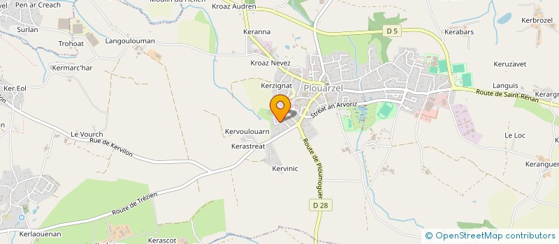 localisation de l'entreprise GAUMONTS D'IROISE  PLOUARZEL