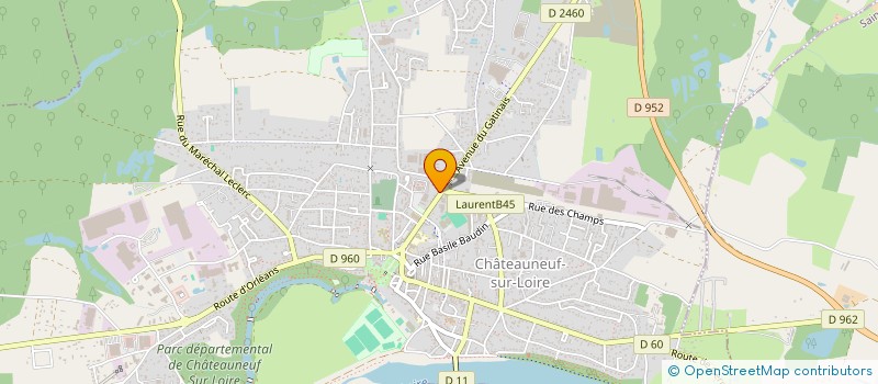 localisation de l'entreprise GAUNOI à CHATEAUNEUF-SUR-LOIRE