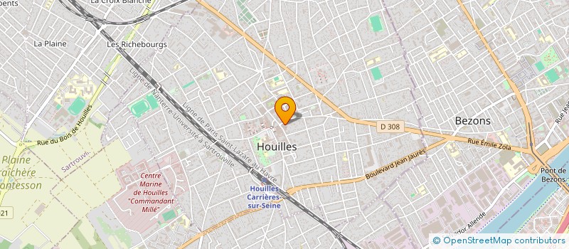 localisation de l'entreprise GAUPRA  HOUILLES